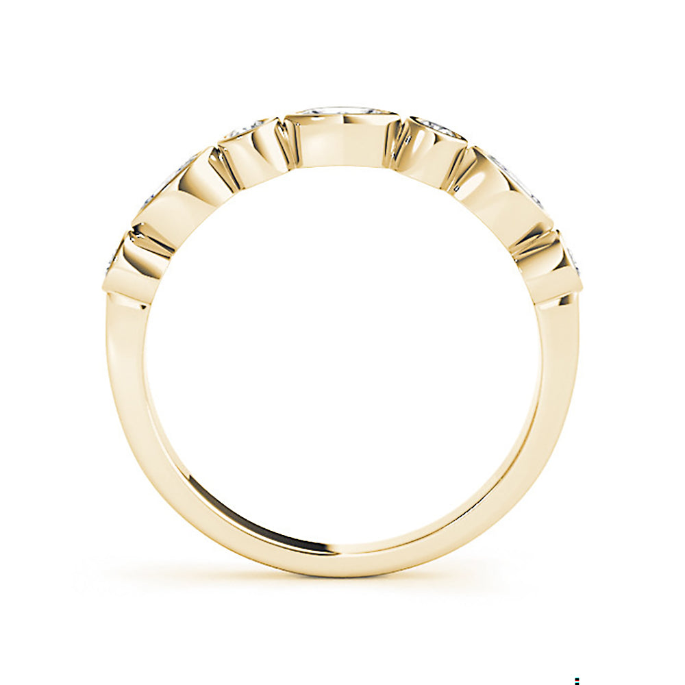 0.30 Carat Round & Marquise Cut Diamond Wedding Ring - Elegant Bridal Jewelry for Engagement & Anniversary Gifts