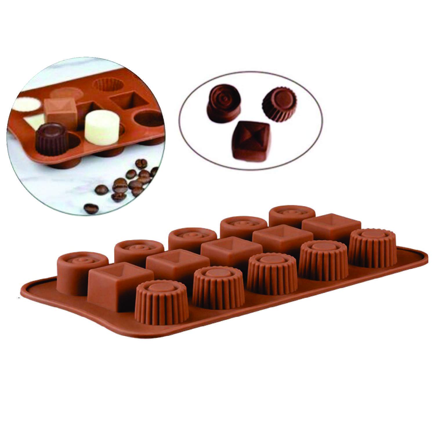 Premium Silicone Chocolate Mold for 3D Truffles - Mini Candy & Jelly Molds for Baking, DIY Desserts - Non-Stick Flexible Cake Decorating Tool for Home Chefs & Party Treats