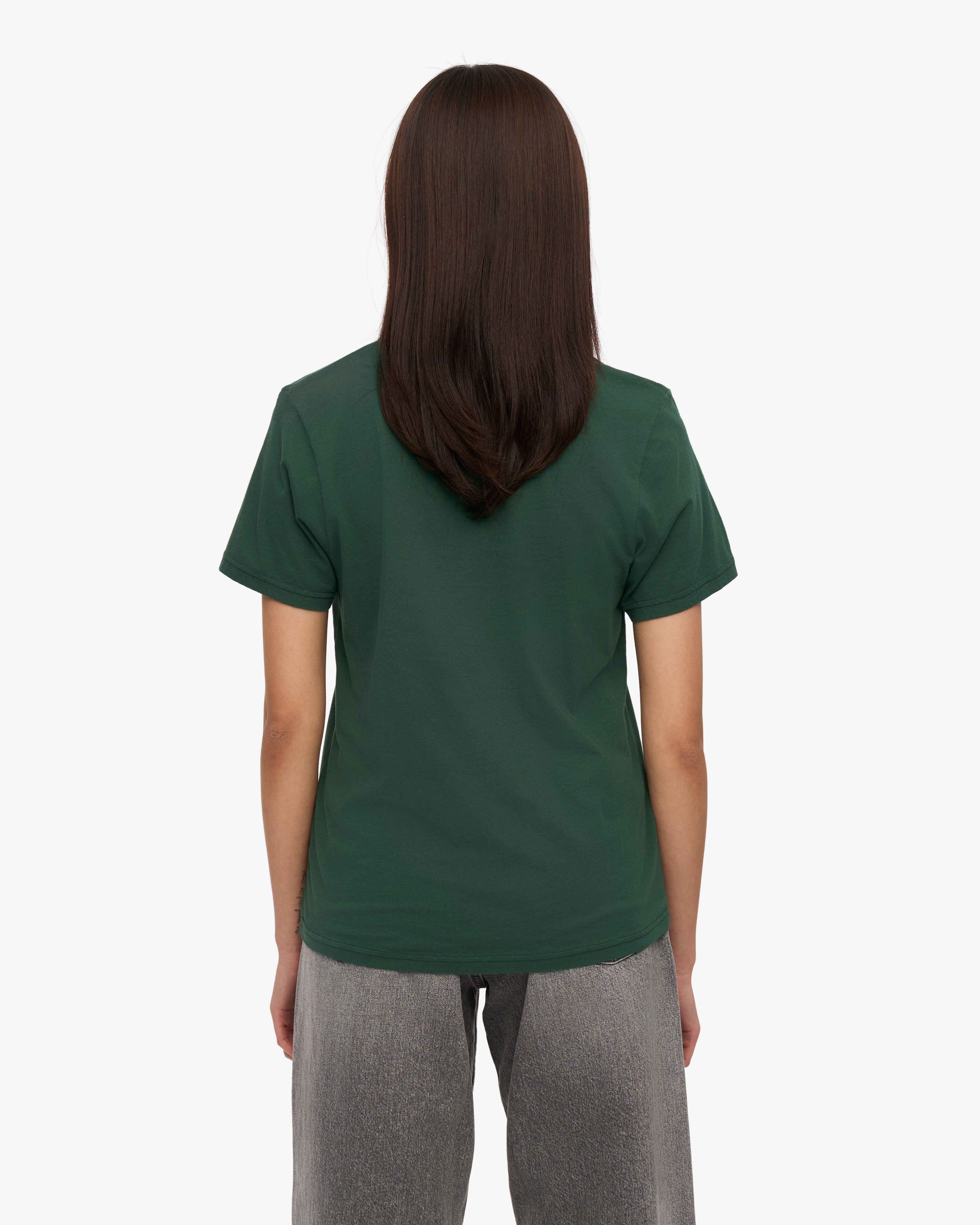 Organic Cotton Women's Lightweight T-Shirt - Emerald Green | Eco-Friendly Casual Wear for Everyday Comfort & Style