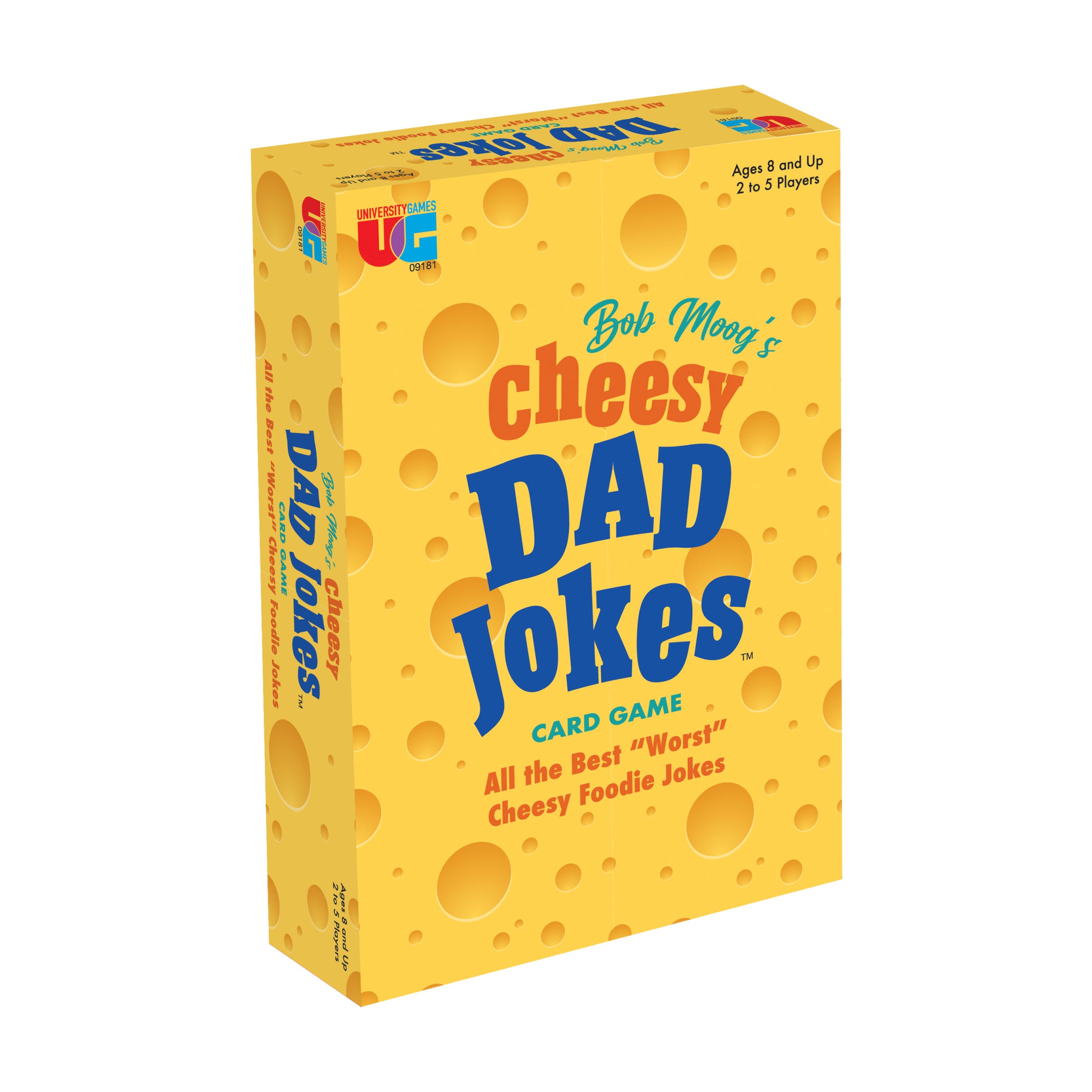 Bob Moog's Cheesy Dad Jokes Food Themed Card Game - Fun Family Party Game for Adults & Kids - Perfect for Game Nights, Birthday Parties & Road Trips
