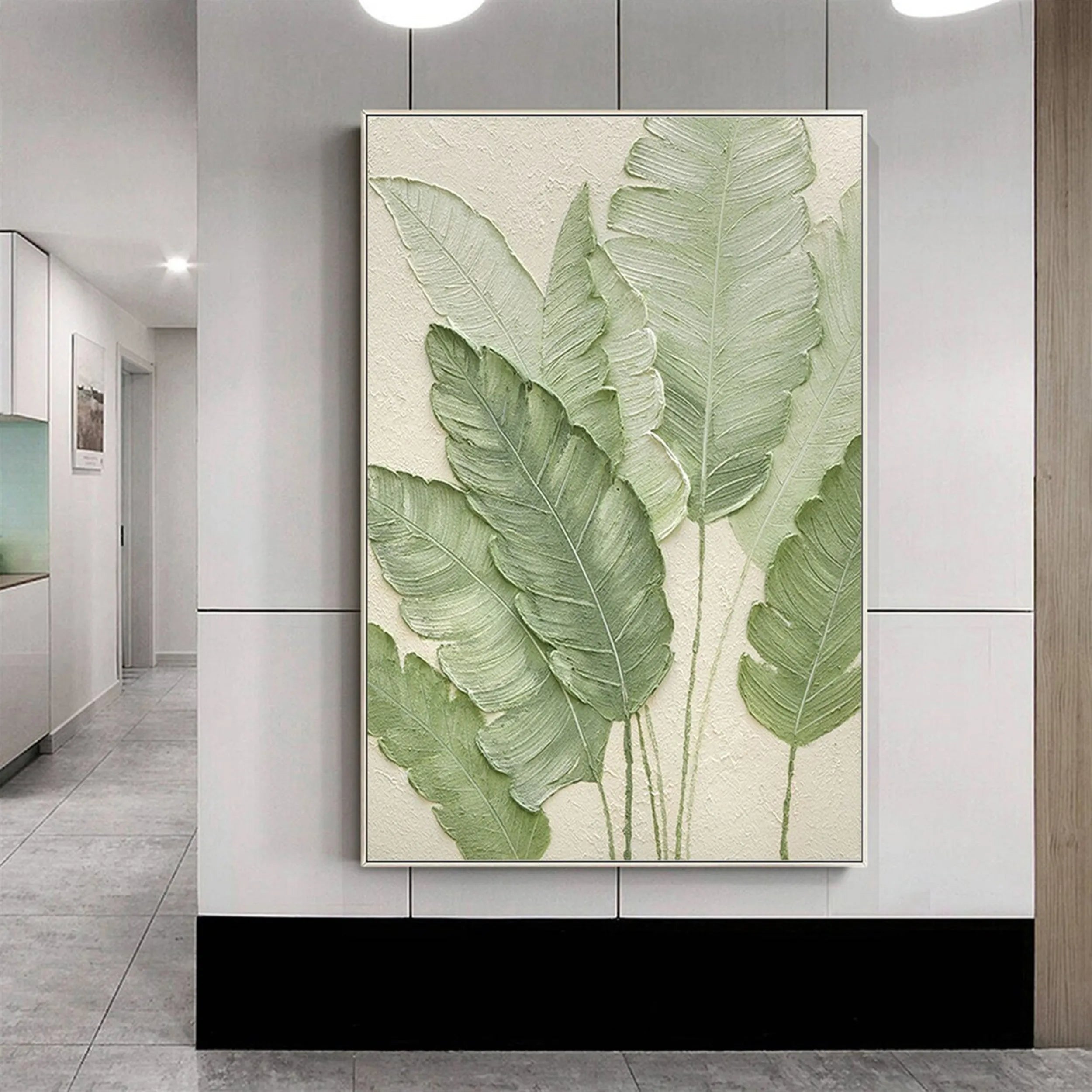 Blue & Green Abstract Art Print #BG050 - Modern Wall Decor for Living Room, Bedroom & Office