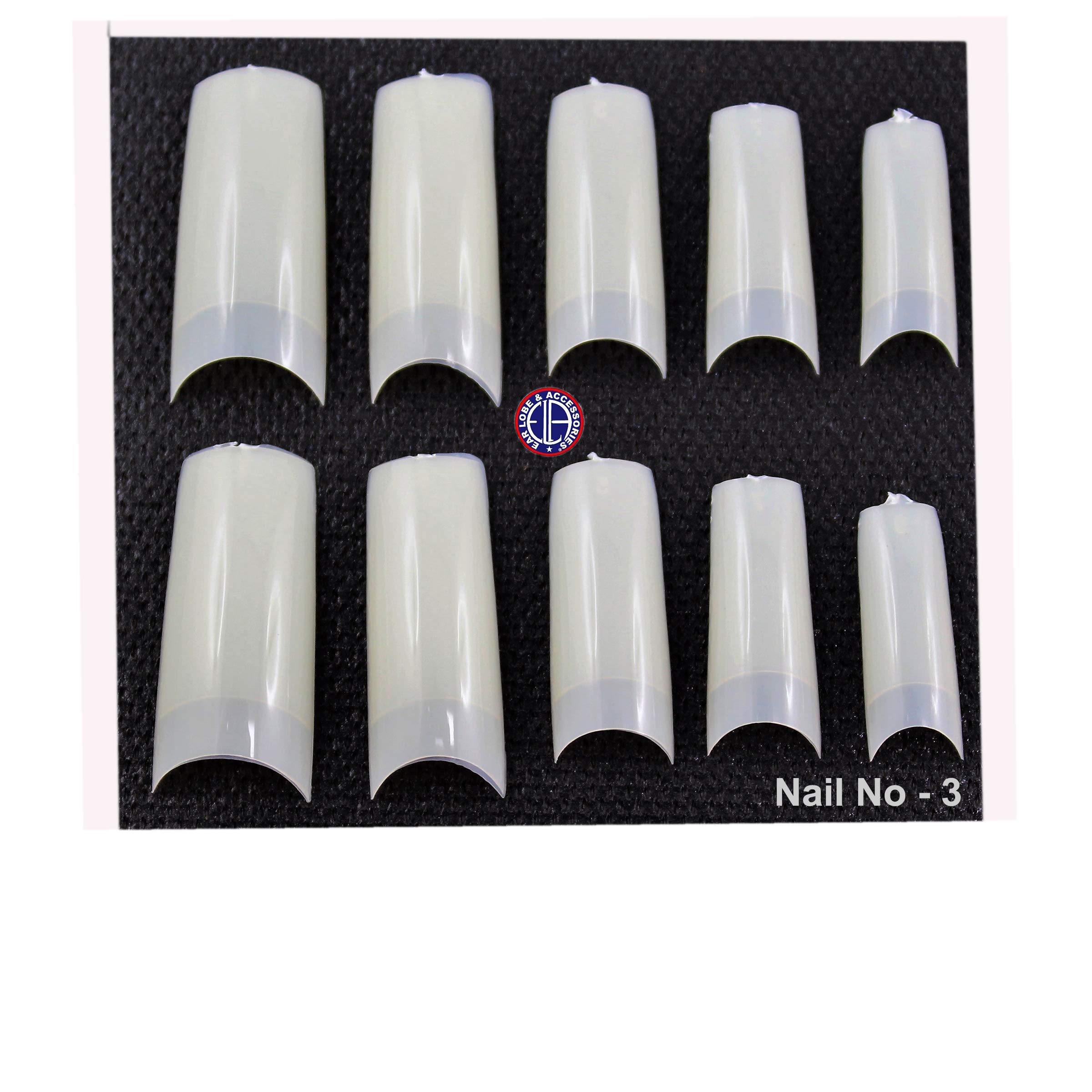 10pcs Coffin Shaped False Nails - Medium Length Acrylic Press On Nails with Glue - Perfect for Parties, Weddings & Special Occasions