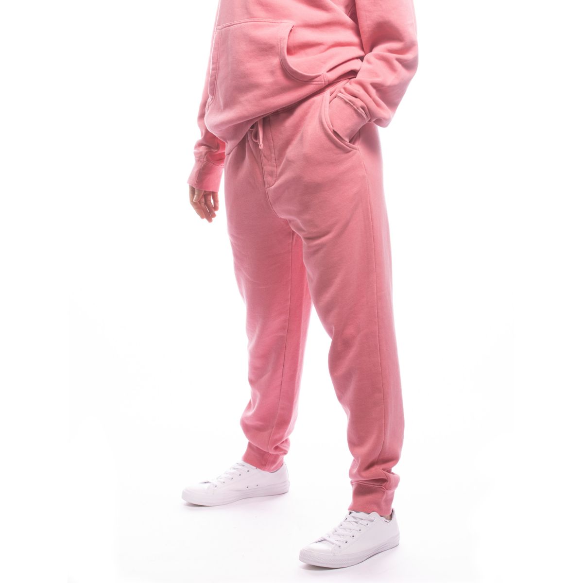 Sustainable Relaxed Upcycled Joggers for Women - Eco-Friendly Pink Lounge Pants for Yoga, Running & Casual Wear
