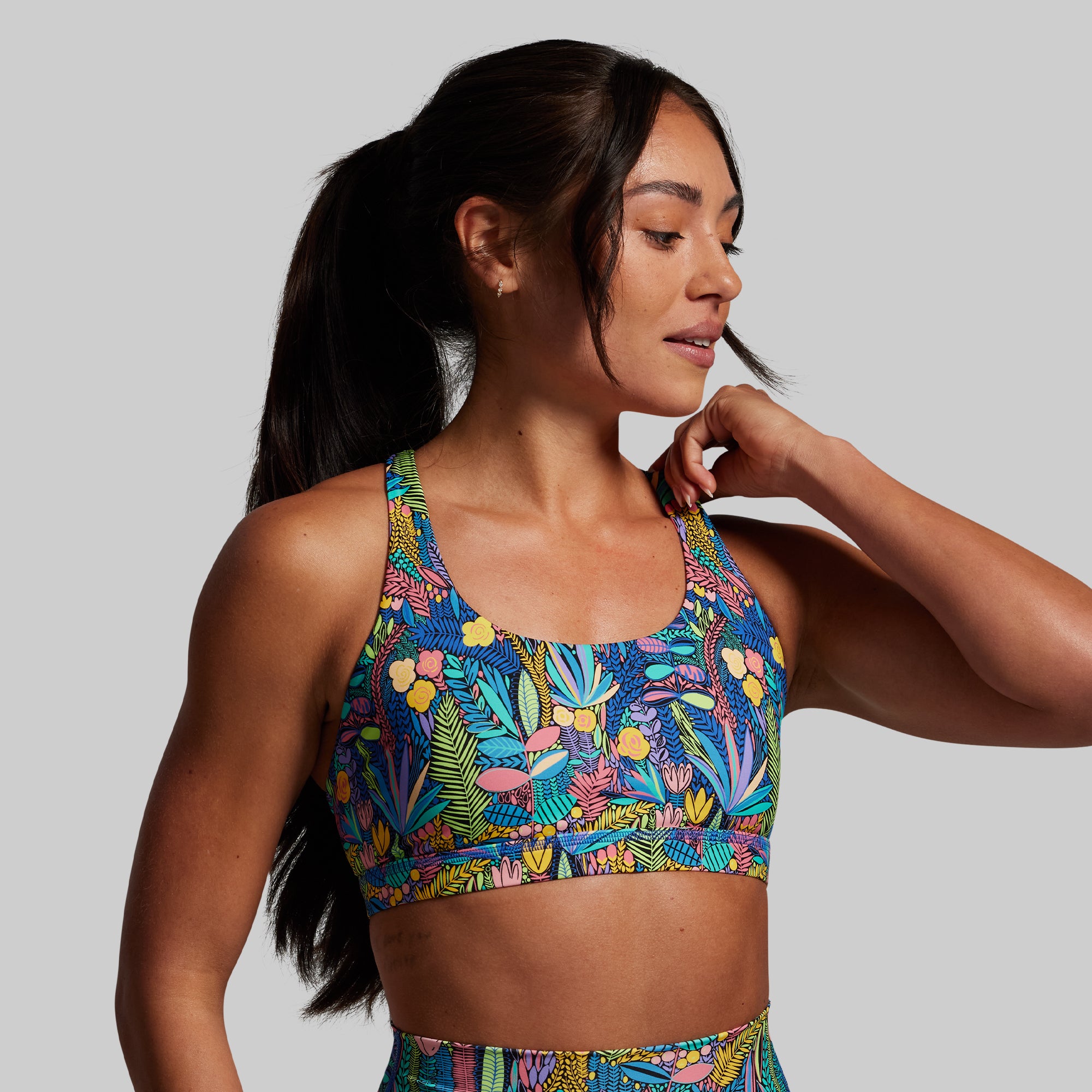 Vitality Sports Bra 2.0 - High Support Workout Bra for Women, Breathable & Moisture-Wicking, Midsummer Color - Perfect for Running, Yoga & Gym Fitness