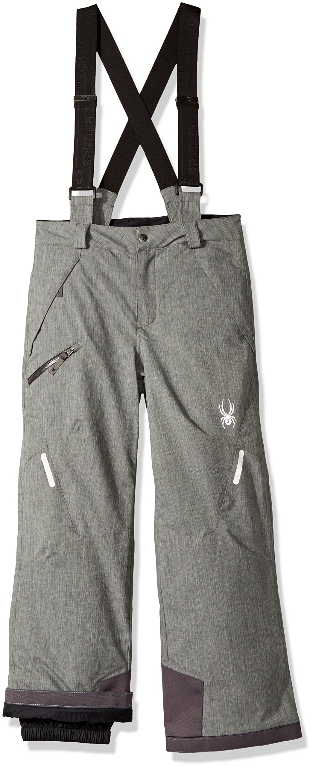 Spyder Boys Propulsion Ski Pants - Polar Herringbone Waterproof Snow Pants, Size 8 for Kids - Perfect for Winter Skiing, Snowboarding & Outdoor Adventures
