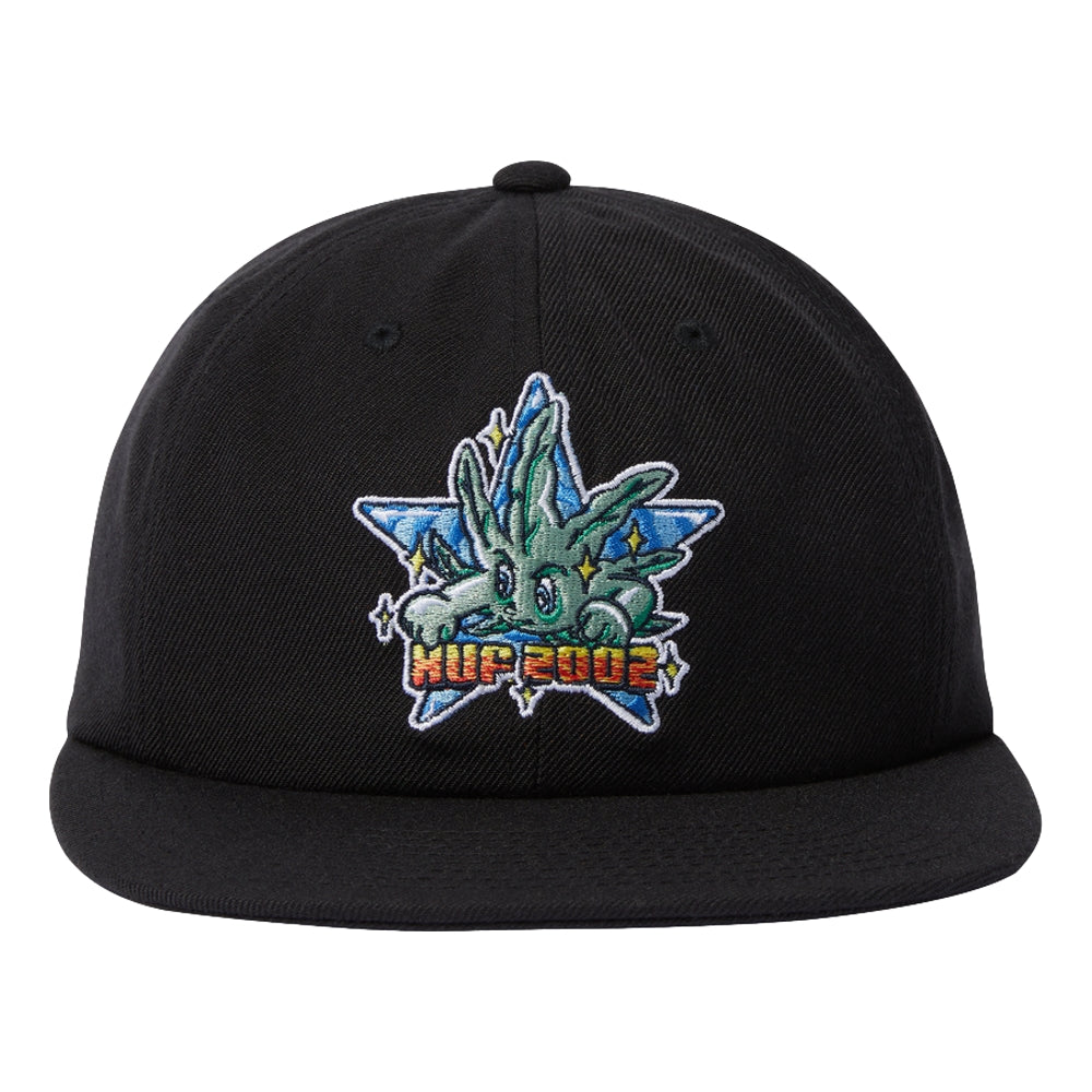 HUF BUD BOY 6-Panel Snapback Hat - Black | Adjustable Streetwear Cap for Men & Women | Perfect for Skateboarding, Hip-Hop Fashion & Urban Outfits