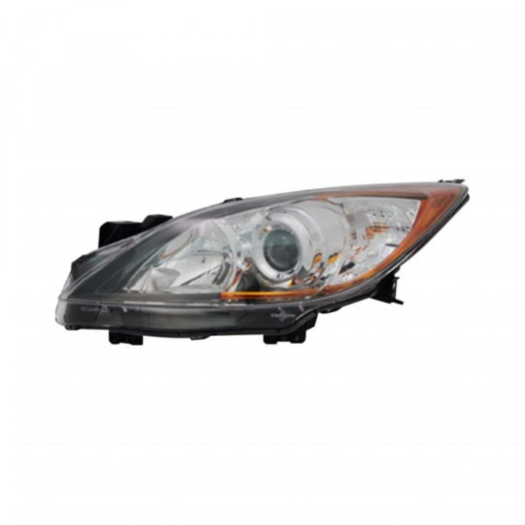 2010-2013 Mazda 3 Driver Side Headlight Assembly Replacement - Left Headlamp Housing with Lens | Compatible with 5-Speed Models | Part #MA2518130 & BBM4510L0K | Perfect for Night Driving & Auto Restoration Projects