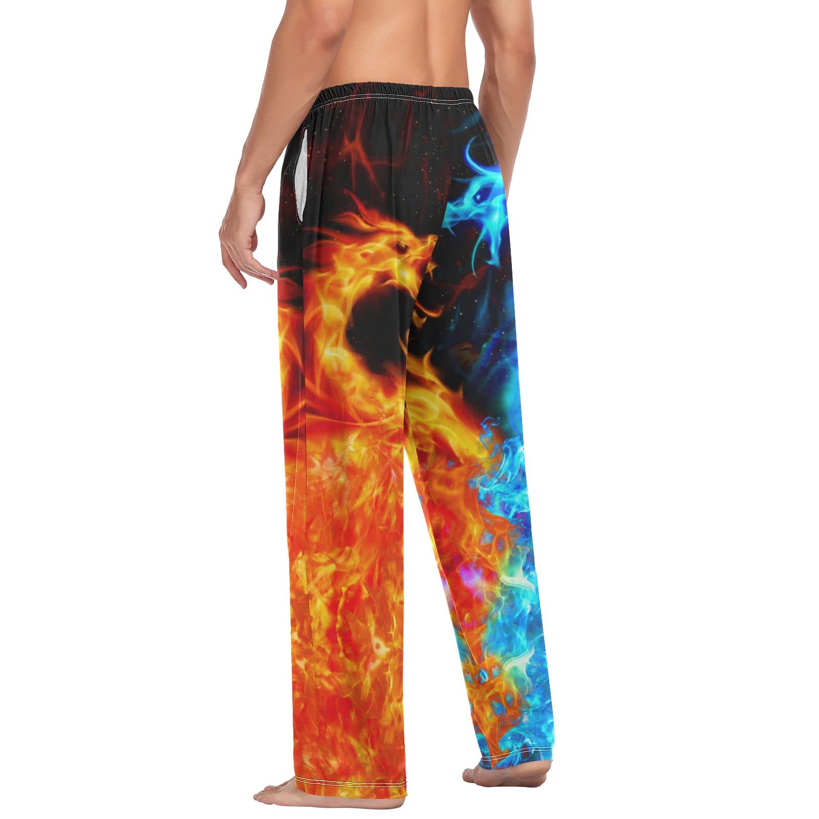 Men's Comfortable Sleep Pajama Pants with Pockets & Drawstring - Soft Lounge Pants for Nightwear, Relaxing at Home, and Travel