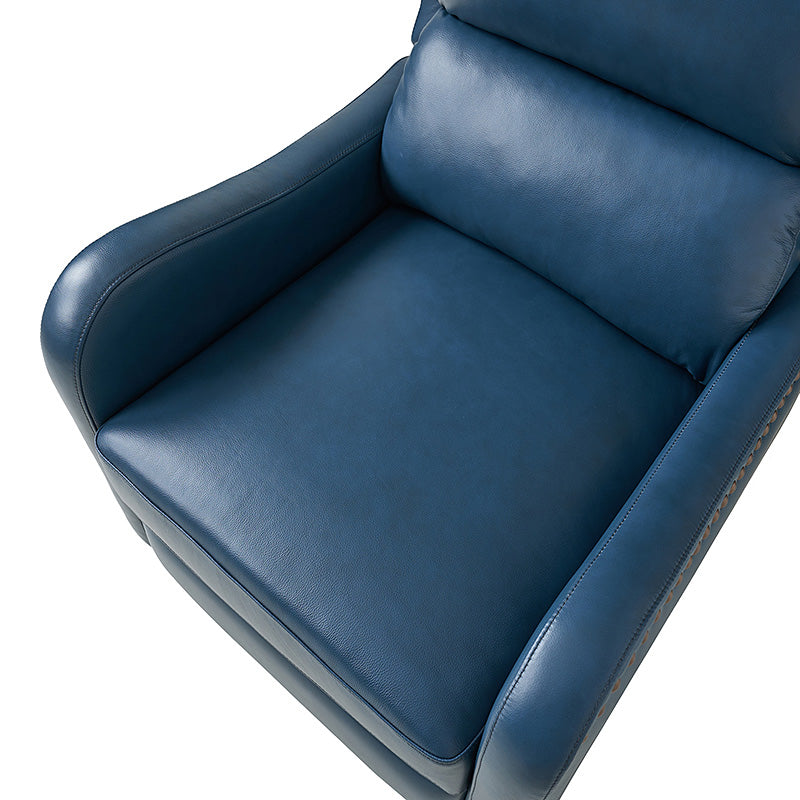 Deliat Genuine Leather Recliner Chair - Premium Comfort for Living Room, Home Theater & Office - Adjustable Footrest & Lumbar Support - Brown PU Leather Sofa for Relaxation & Entertainment