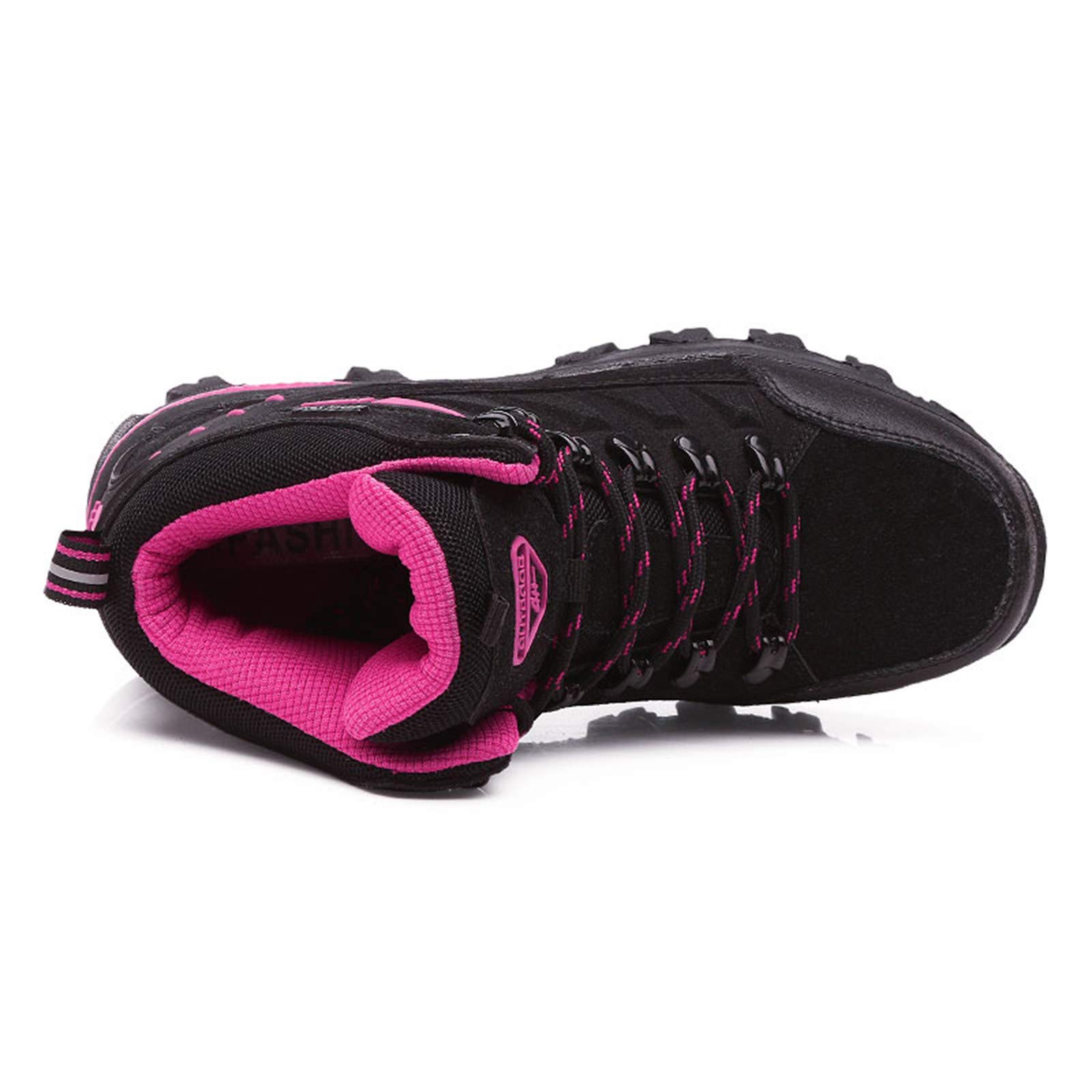 **IQYU Women's Waterproof Hiking Shoes - Non-Slip Thick Sole Trekking Shoes for Outdoor Climbing & Walking - Comfortable, Durable & Fashionable for Hiking, Camping & Travel**
