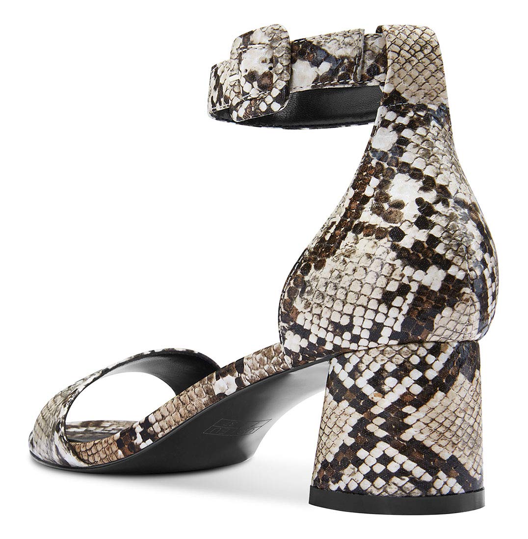 Castamere Women's Chunky Block Heel Sandals - Ankle Strap Open Toe Buckle 5CM Heels - Comfortable Summer Shoes for Beach, Party & Casual Outfits