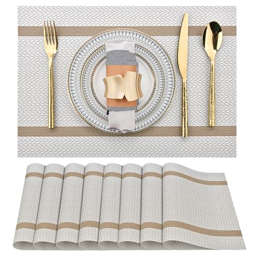 Beige White With Stripes
