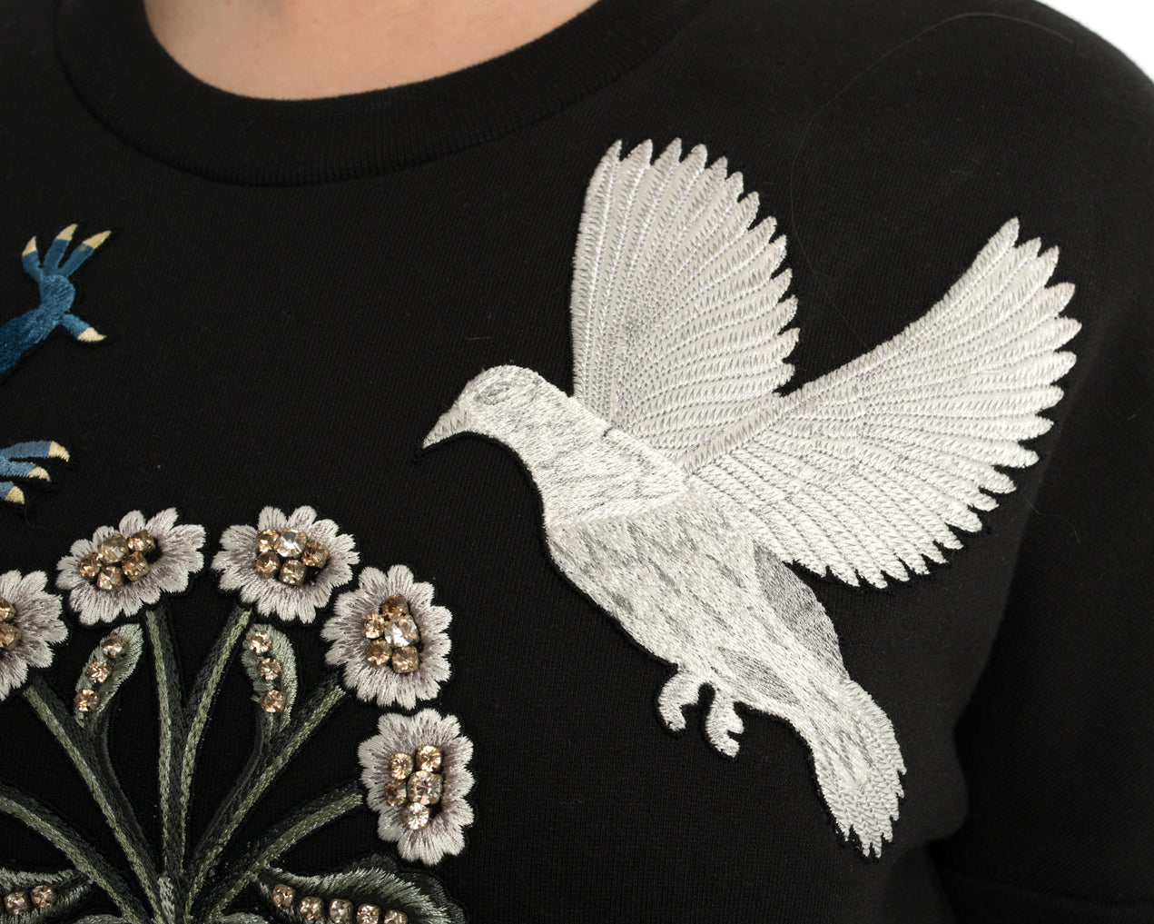 Alexander McQueen Medieval Embroidered Sweatshirt Dress - Gothic Fashion for Women | Casual Chic Outfit for Streetwear & Evening Events