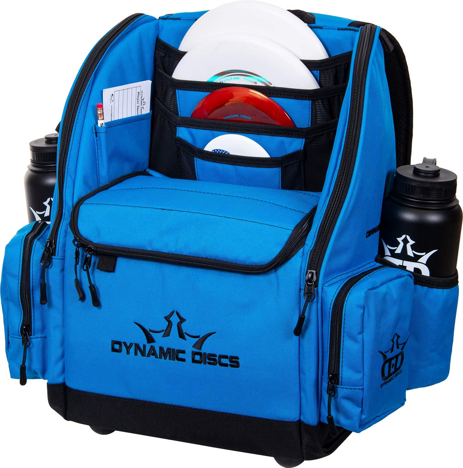 Dynamic Discs Commander Backpack - 20 Disc Capacity Disc Golf Bag with 2 Deep Storage Pockets & Water Bottle Holders | Durable Frisbee Golf Backpack for Tournaments, Practice & Outdoor Adventures