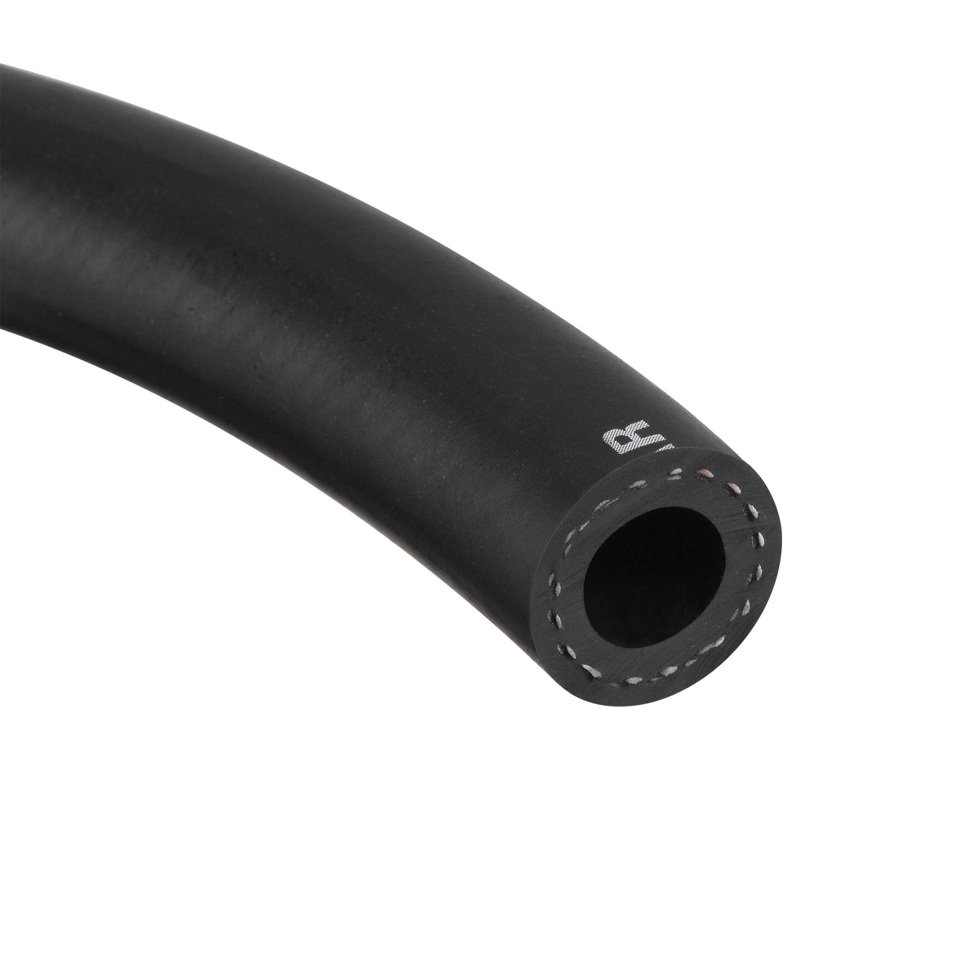 uxcell 1/2 inch ID 7/8 inch OD Black Fuel Line Hose - 2ft Oil Resistant Hose for Small Engines, Lawn Mowers, Generators & Power Tools