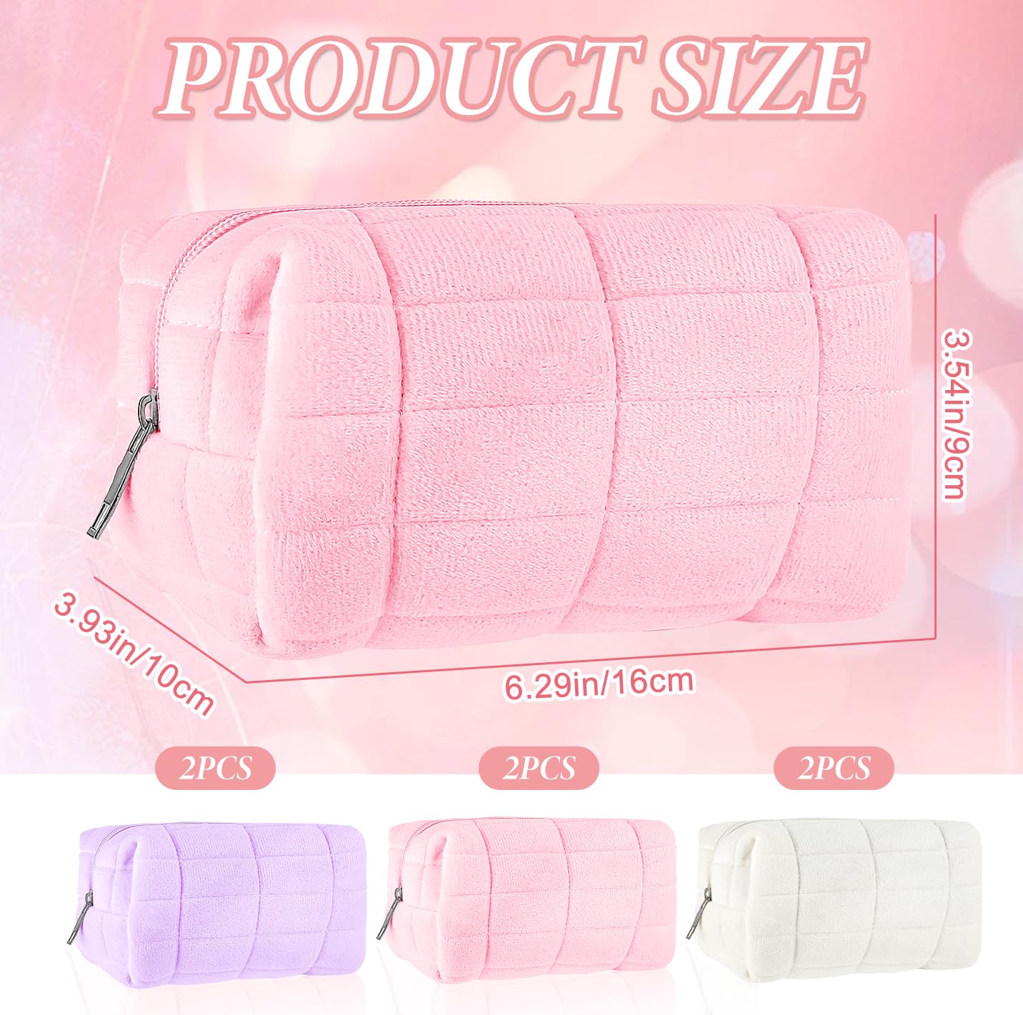 6-Piece Waterproof Travel Makeup Bag Set for Women - Large Cosmetic Organizer Case with Toiletry Pouch | Perfect for Bathroom Storage, Gym Essentials & Vacation Packing