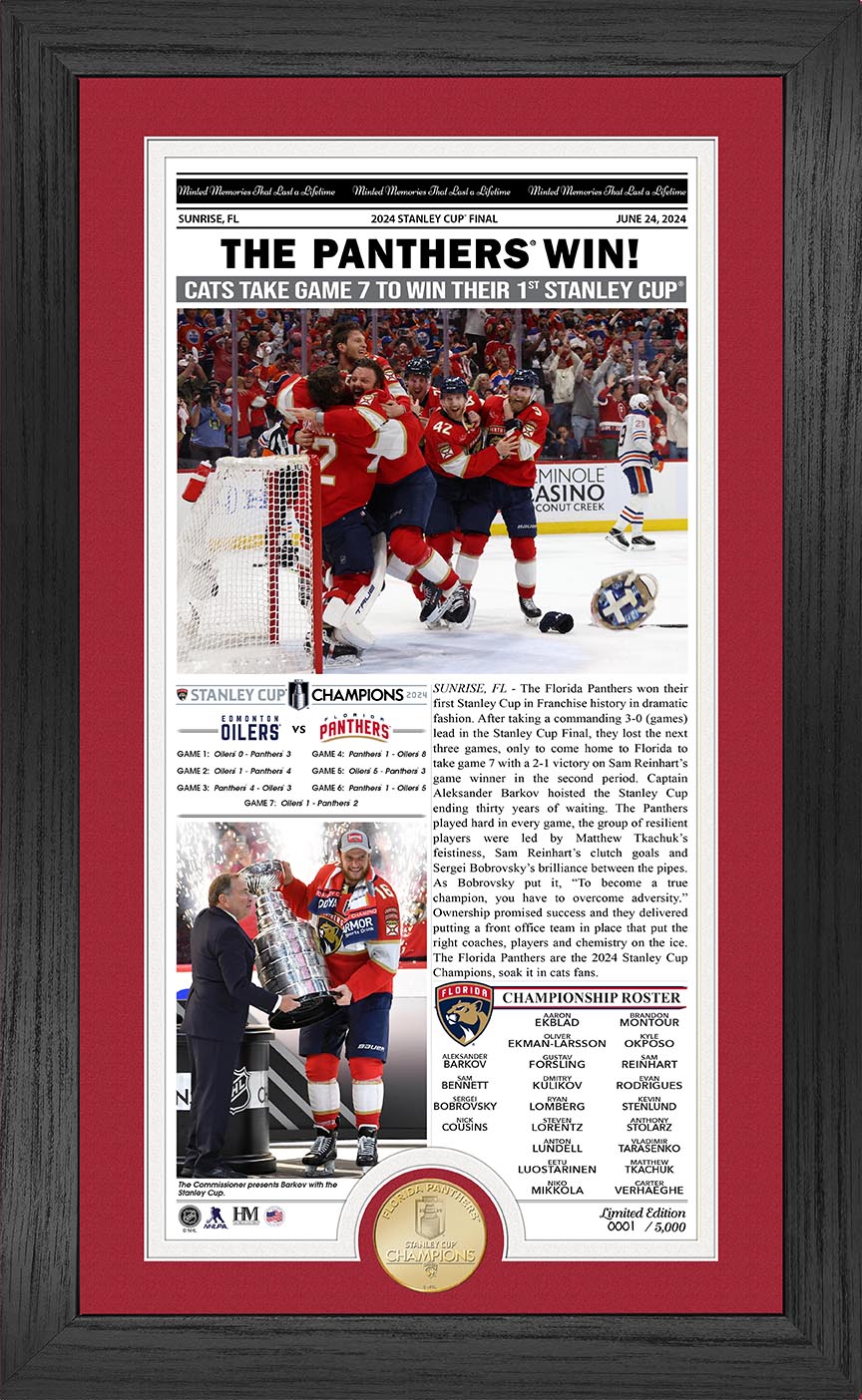 2024 Florida Panthers Stanley Cup Champions Commemorative Bronze Coin - Limited Edition Collectible for Hockey Fans & Sports Memorabilia Enthusiasts | Perfect for Display Cases, Man Caves, and Fan Collections
