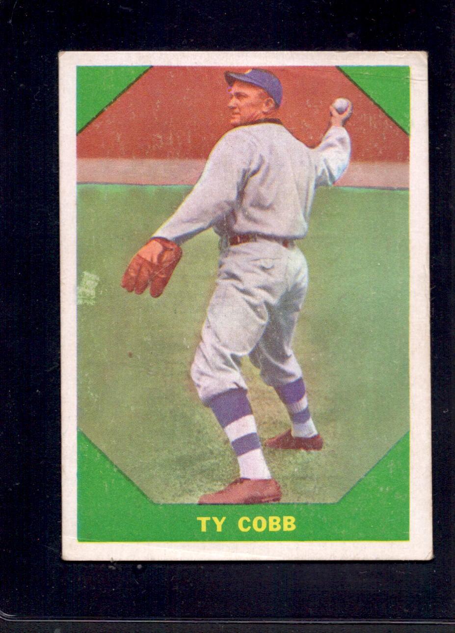 1960 Ty Cobb Fleer Baseball Greats #42 Vintage Baseball Card - Perfect for Collectors, Sports Memorabilia Displays & Gift for Baseball Fans