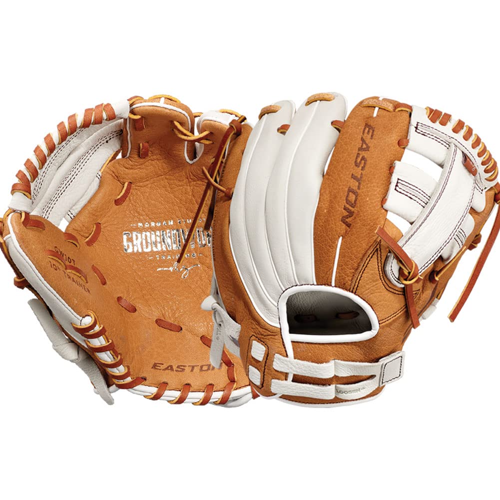 Easton Groundwork Fastpitch Softball Training Glove - Morgan Stuart Model for Youth & Adult Players | Durable Leather Practice Glove for Fielding, Catching & Softball Drills | Multiple Sizes & Styles Available