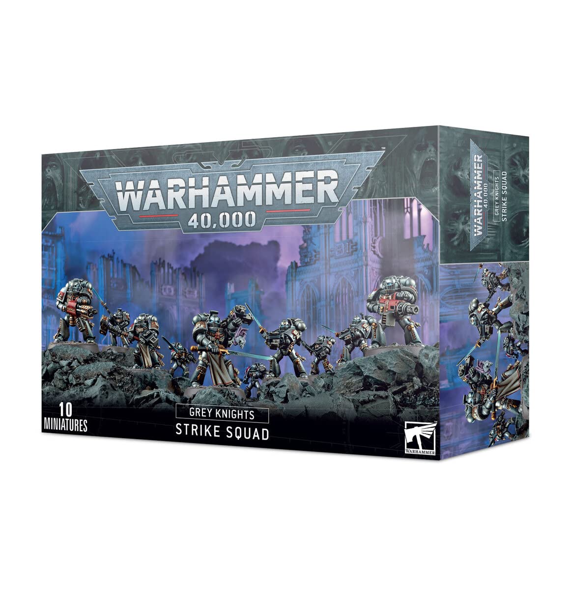Grey Knights Strike Squad Plastic Kit by Games Workshop - Warhammer 40K Tabletop Miniatures for Painting & Wargaming