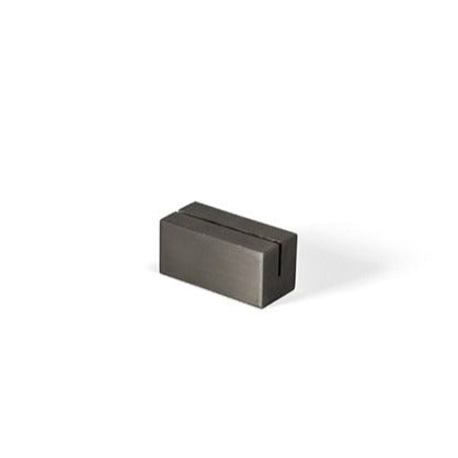 Stainless Steel FOH Menu Card Holder - 1.5 x 0.75 x 0.75 Inches - Pack of 12 - Perfect for Restaurants, Cafes, and Tabletop Displays