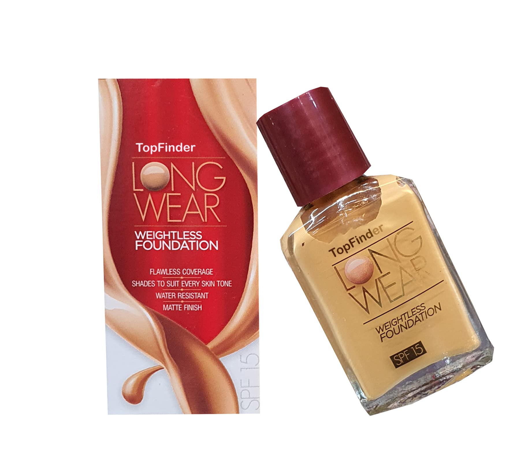 TopFinder® Invisible Waterproof Liquid Spray Foundation - HD Water-Based Face Makeup with Natural Glow | Highlighter, Corrector & Dry Skin Treatment | Perfect for Daily Wear, Special Occasions & Photography | Women & Girls Beauty Cosmetics