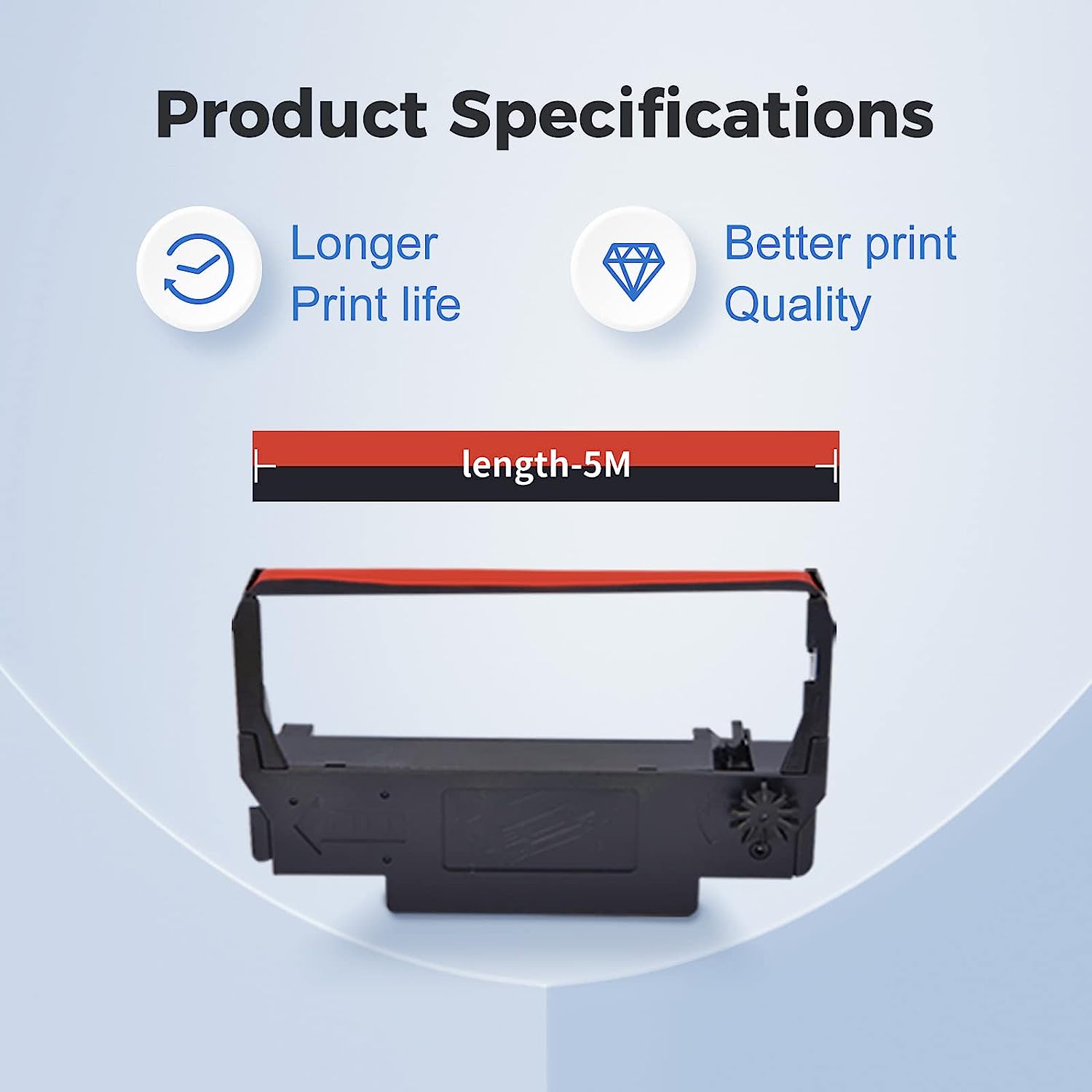 Linford ERC30 ERC/30/34/38 B/R Compatible Ribbon Cartridge - 12 Pack (Black & Red) for ERC38 NK506 Printer | Perfect for Office Printing, Shipping Labels & Receipts