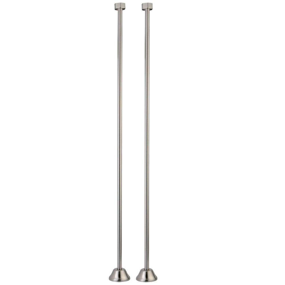 Kingston Brass CC485 Straight Bath Supply - Chrome Plated Brass Faucet for Bathroom Sink, Shower, or Tub - Perfect for Modern Home Renovation and Water Conservation