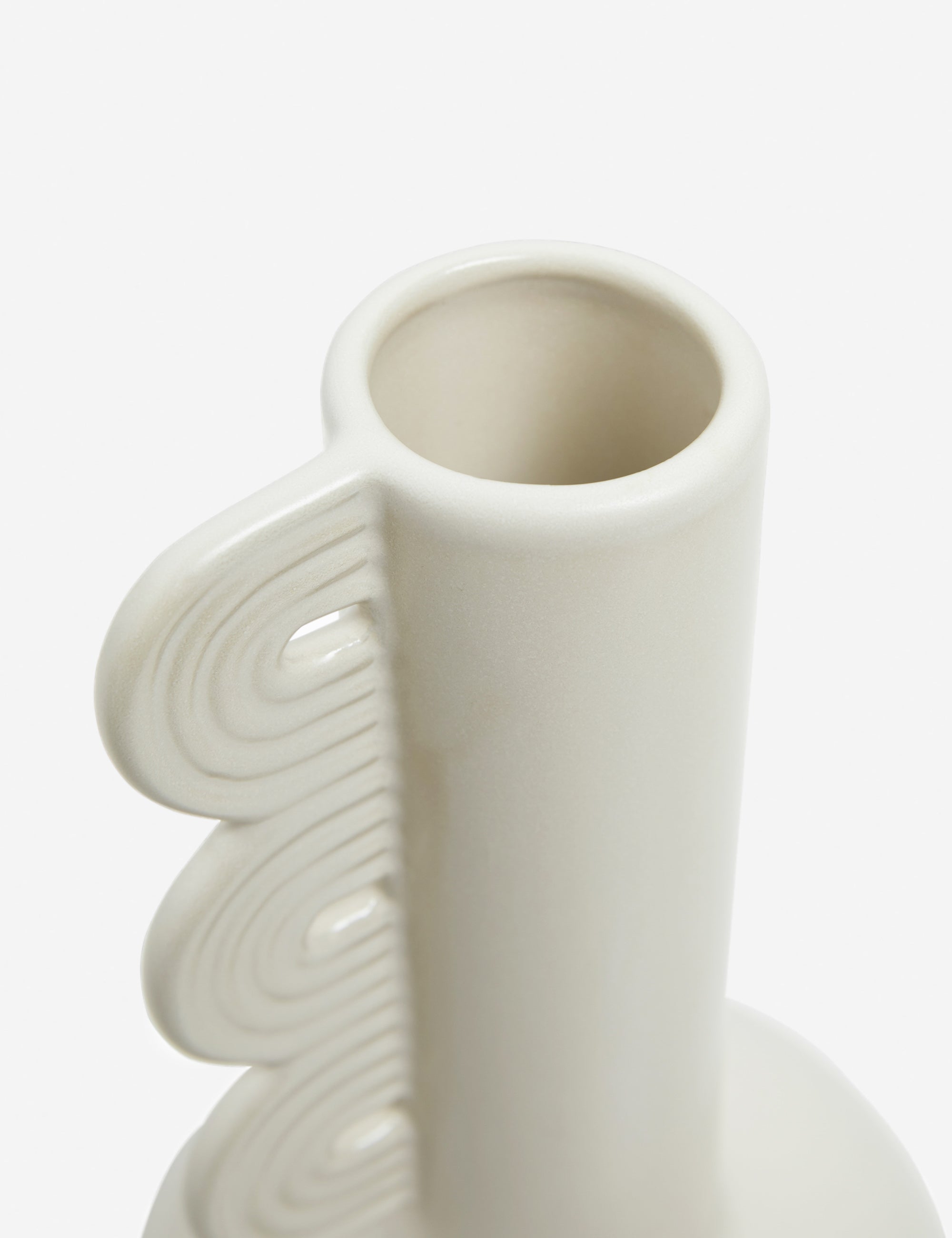 Ferm Living Clio Decorative Vase - Modern Ceramic Home Decor for Living Room, Bedroom & Office Centerpiece
