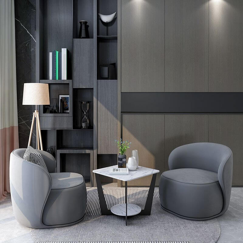 Luxury Velvet Upholstered Armless Chair 31.5