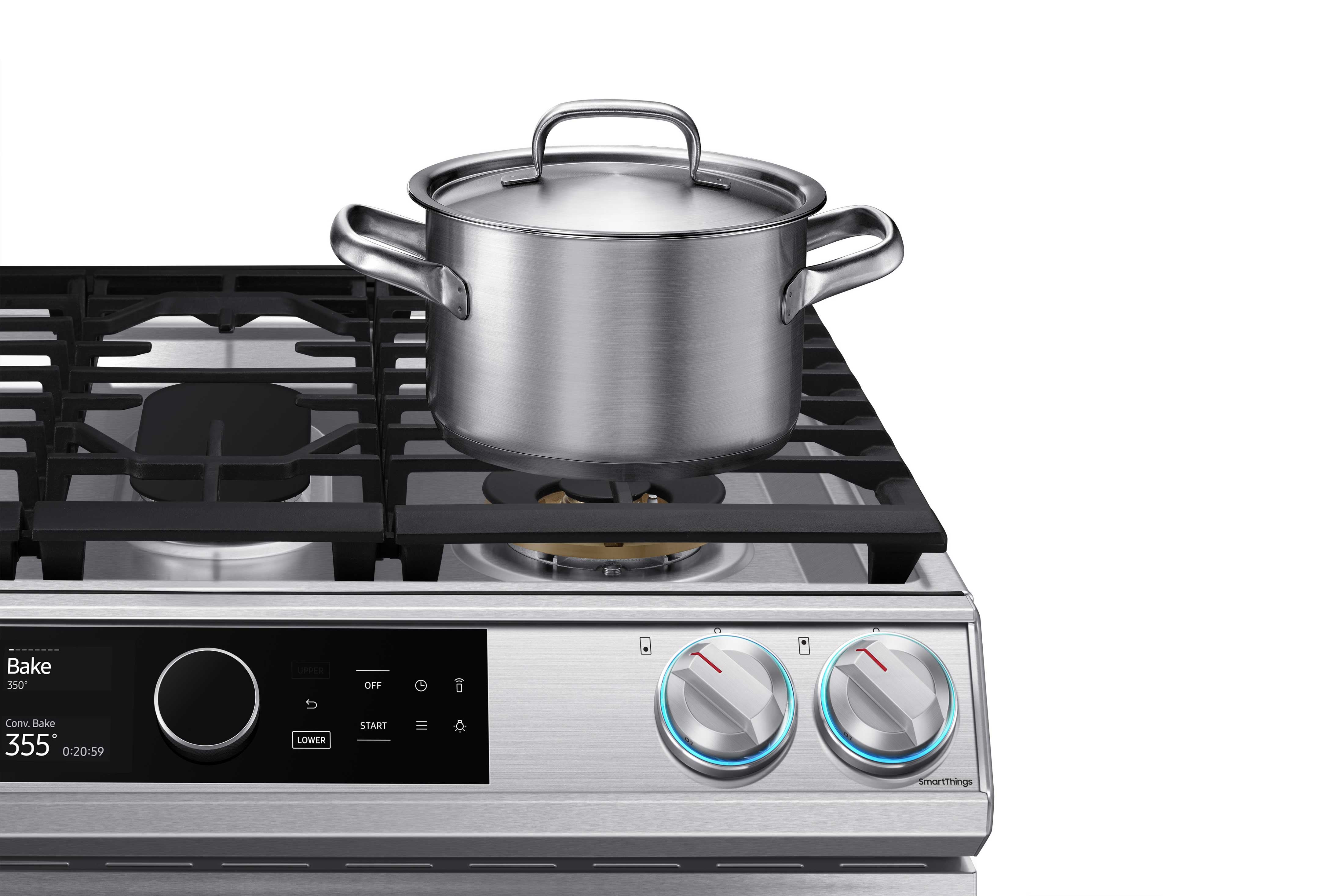 Samsung 6.3 Cu.Ft Stainless Steel Dual Fuel Range with True Convection & Air Fryer - NY63T8751SS/AC - Perfect for Home Kitchens & Professional Cooking