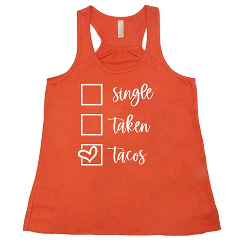 Single Taken Tacos Shirt - Funny Mexican Food T-Shirt for Men & Women - Perfect for Cinco de Mayo, Taco Tuesday & Dating Parties