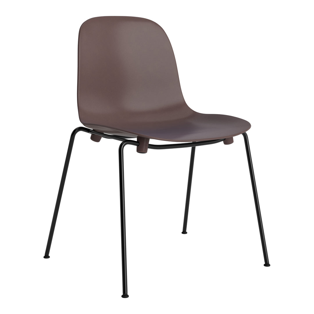 Modern Form Side Chair with Sturdy Metal Legs - Stackable Dining Chair for Home, Office & Restaurant Use