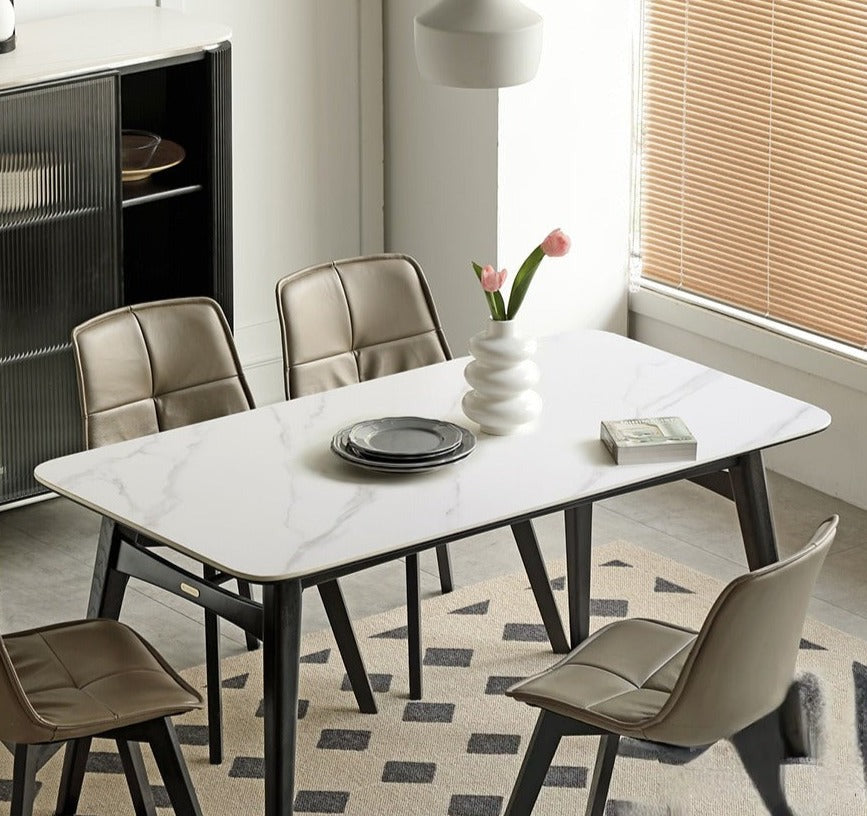 Solid Oak Wood Luxury Dining Table - Elegant & Durable for Formal Dining Rooms, Kitchens, and Entertaining Spaces