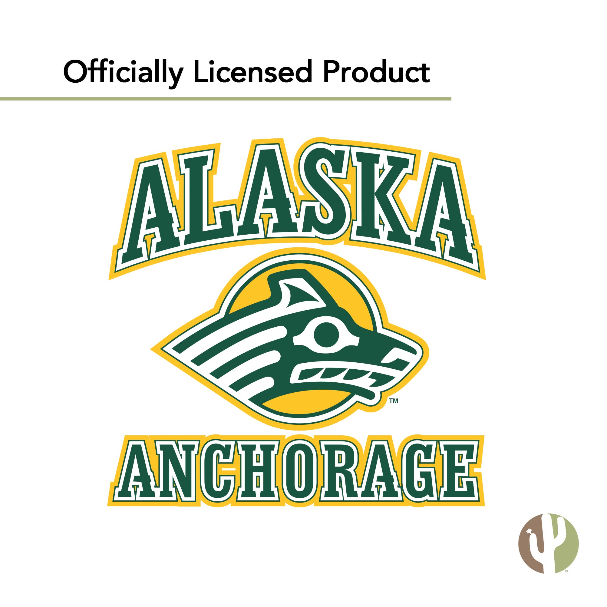 UAA Seawolves Vinyl Decals - Desert Cactus University of Alaska Anchorage Stickers for Laptop, Water Bottle, Car & Scrapbook - Durable Waterproof Decal - Perfect for School Spirit, College Pride & Fan Gifts