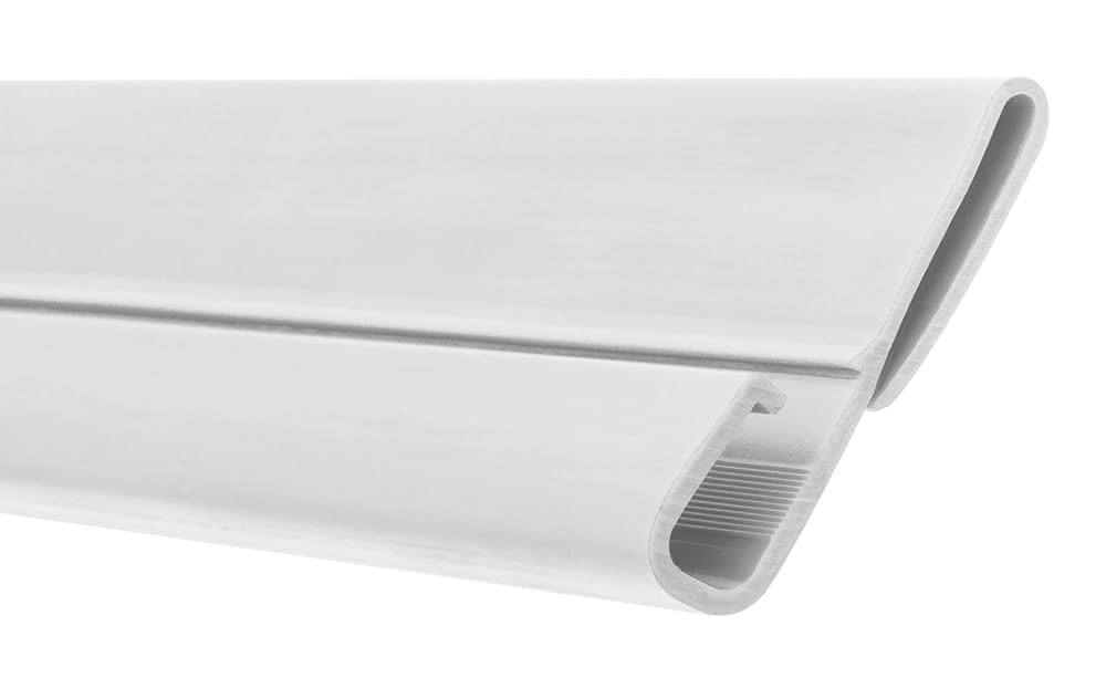 LINERWORLD.COM 22-Piece White Bead Receiver Set for 18'x33' Oval Beaded Above Ground Pool Liners - Durable Pool Accessories for Easy Liner Installation & Maintenance