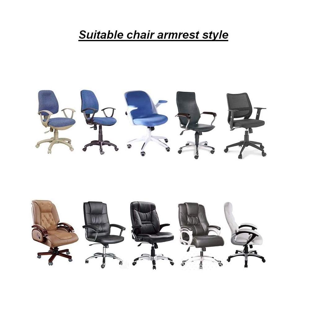 Ousicas Washable Chair Arm Pads, Beige - Comfort for Office & Home Use