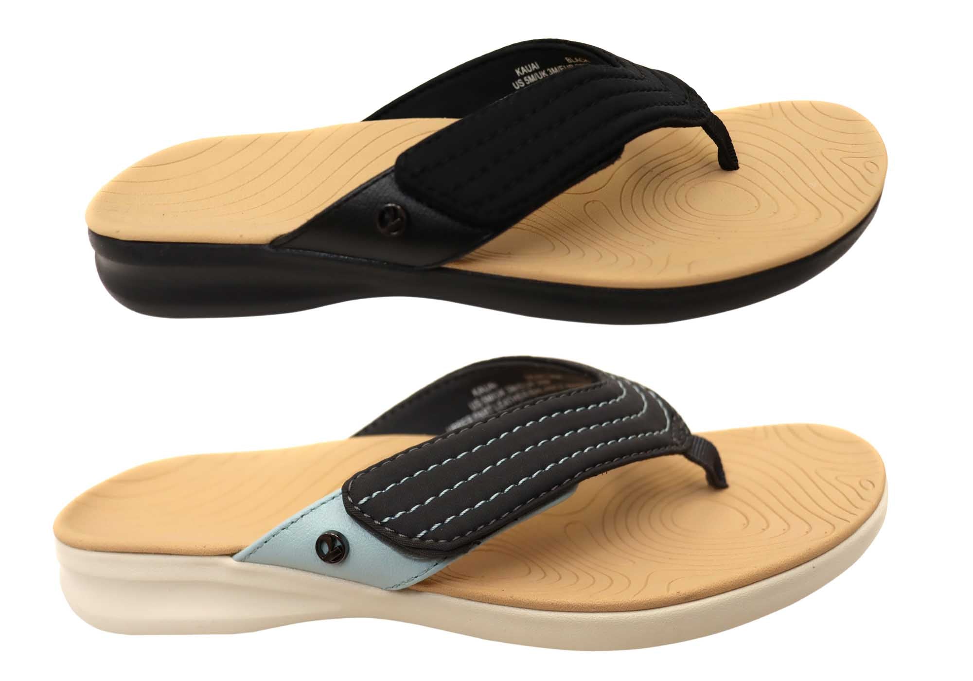 Revere Kauai Women's Comfortable Supportive Thong Sandals - Lightweight Beach Flip Flops for Summer, Travel & Casual Wear