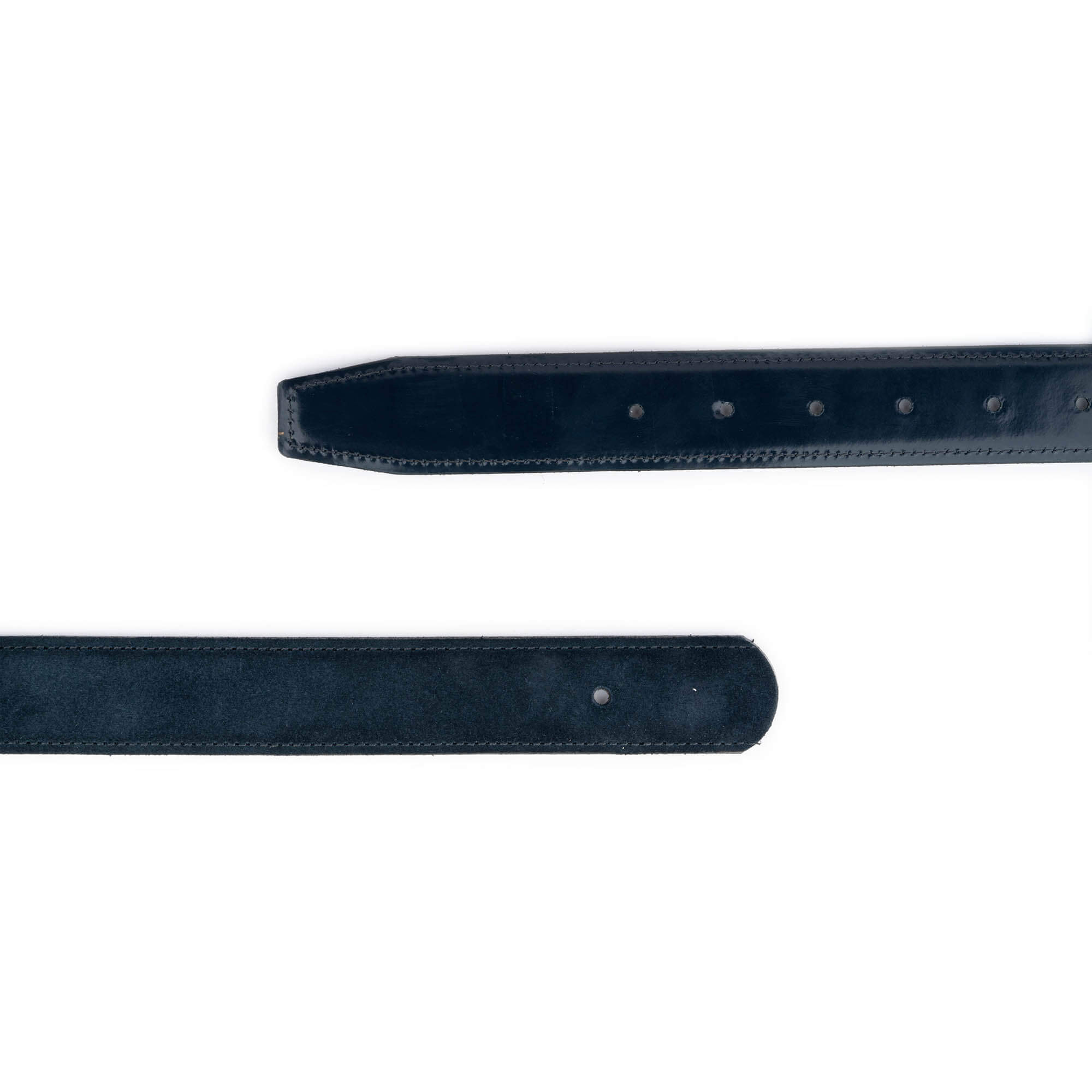 Dark Blue Patent Leather Belt Strap for Louis Vuitton Buckle Replacement - Adjustable Holes for Perfect Fit | Ideal for Formal Wear, Business Attire & Fashion Accessories