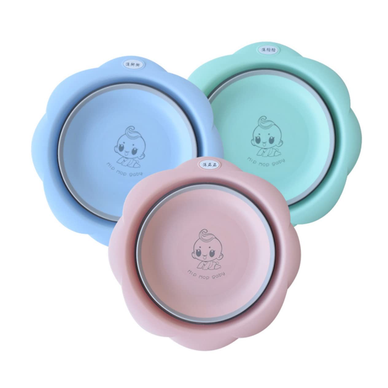 Portable Retractable Baby Wash Basin - Foldable Travel Bathtub for Boys & Girls, Sky Blue Infant Bathing Jug for Newborns & Toddlers | Perfect for Home, Travel & Outdoor Use