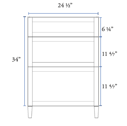 Narrow Oak Shaker