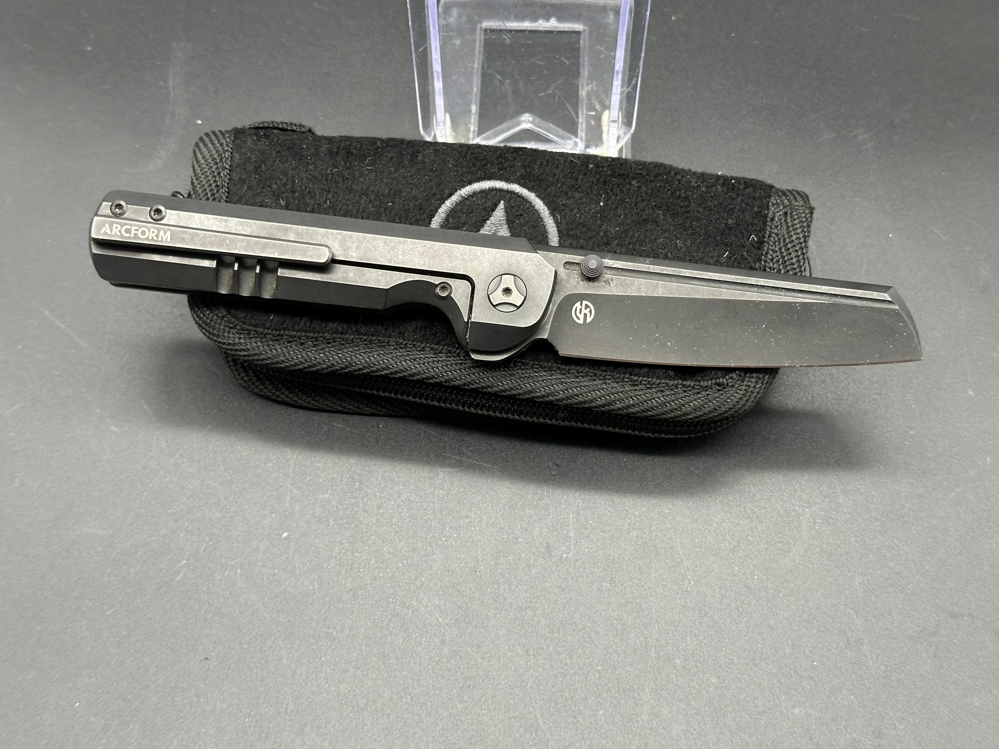 Arcform Slim Foot Titanium & Copper Knife Scales with Shipwreck Patina Finish - Perfect for EDC, Camping, and Outdoor Survival Gear
