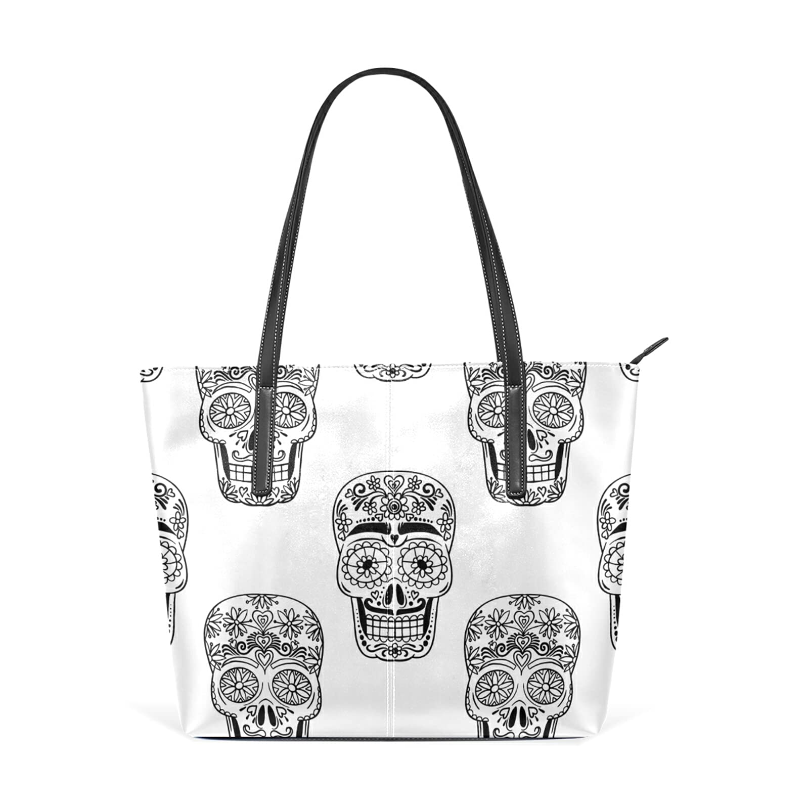 Stylish Sugar Skull Print Leather Crossbody Bag for Women - Fashion Shoulder Purse & Tote Satchel - Perfect for Day Out, Party & Festival Accessories
