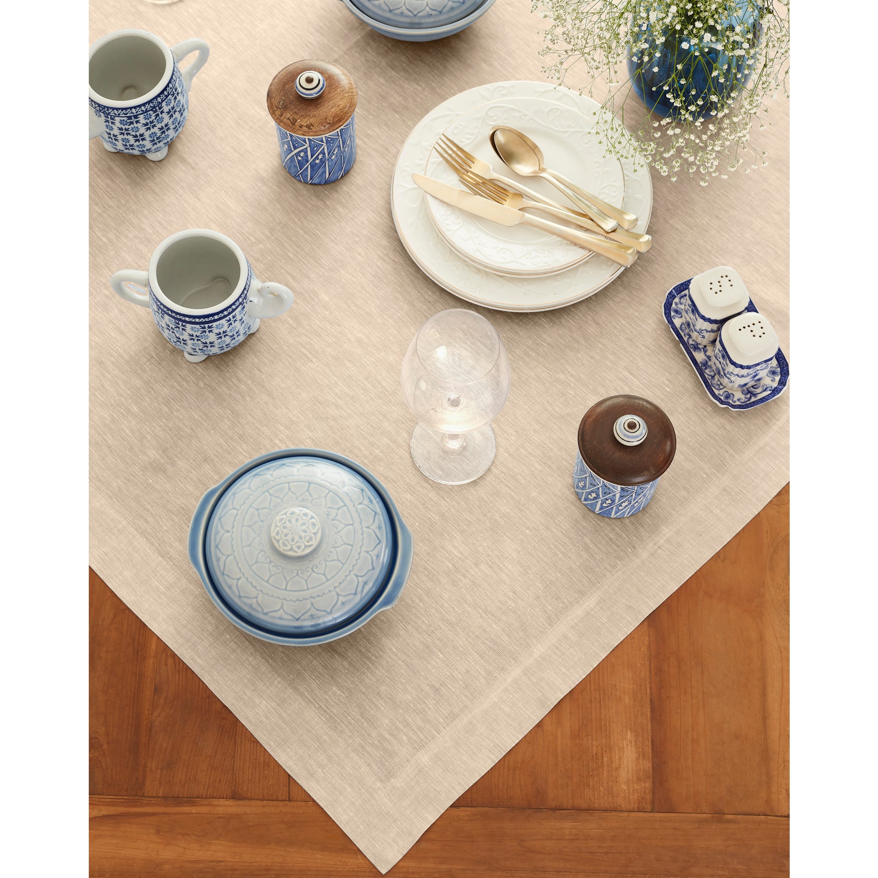 Athena Decorative Table Throw - Soft & Stylish Table Cover for Dining, Living Room, and Outdoor Use - Perfect for Parties, Weddings, and Home Decor