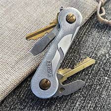 KeyBar KBR252 Spartan Deep Engraved Aluminum EDC Key Organizer - Perfect for Everyday Carry, Tactical Gear & Outdoor Adventures