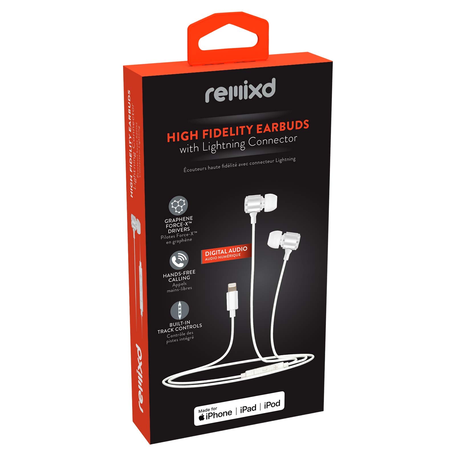 Helix Ethaudlt Lightning Earbuds White - Wireless Bluetooth Earbuds with Noise Cancellation for iPhone, Perfect for Workouts, Commuting & Travel