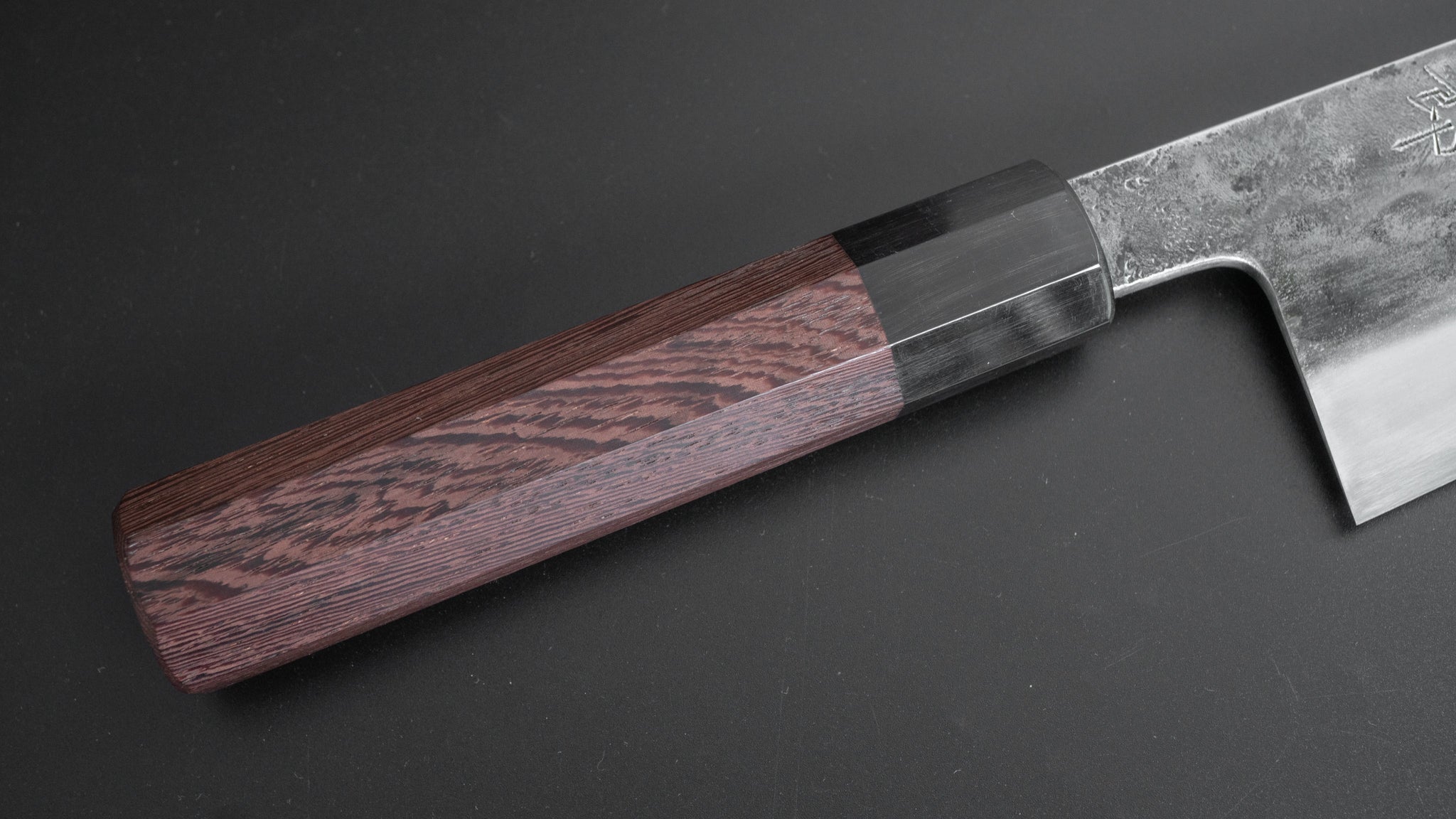 Jiro Tsuchime Wa Santoku 165mm Taihei Tagayasan Handle Japanese Chef Knife - Perfect for Slicing, Dicing & Chopping Vegetables, Meat & Fish in Professional Kitchens & Home Cooking