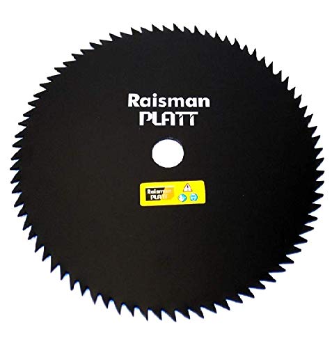 Raisman 10-Inch 80-Tooth Brush Cutter Blade with 1-Inch Arbor Hole - Perfect for Lawn Care, Landscaping & Weed Trimming