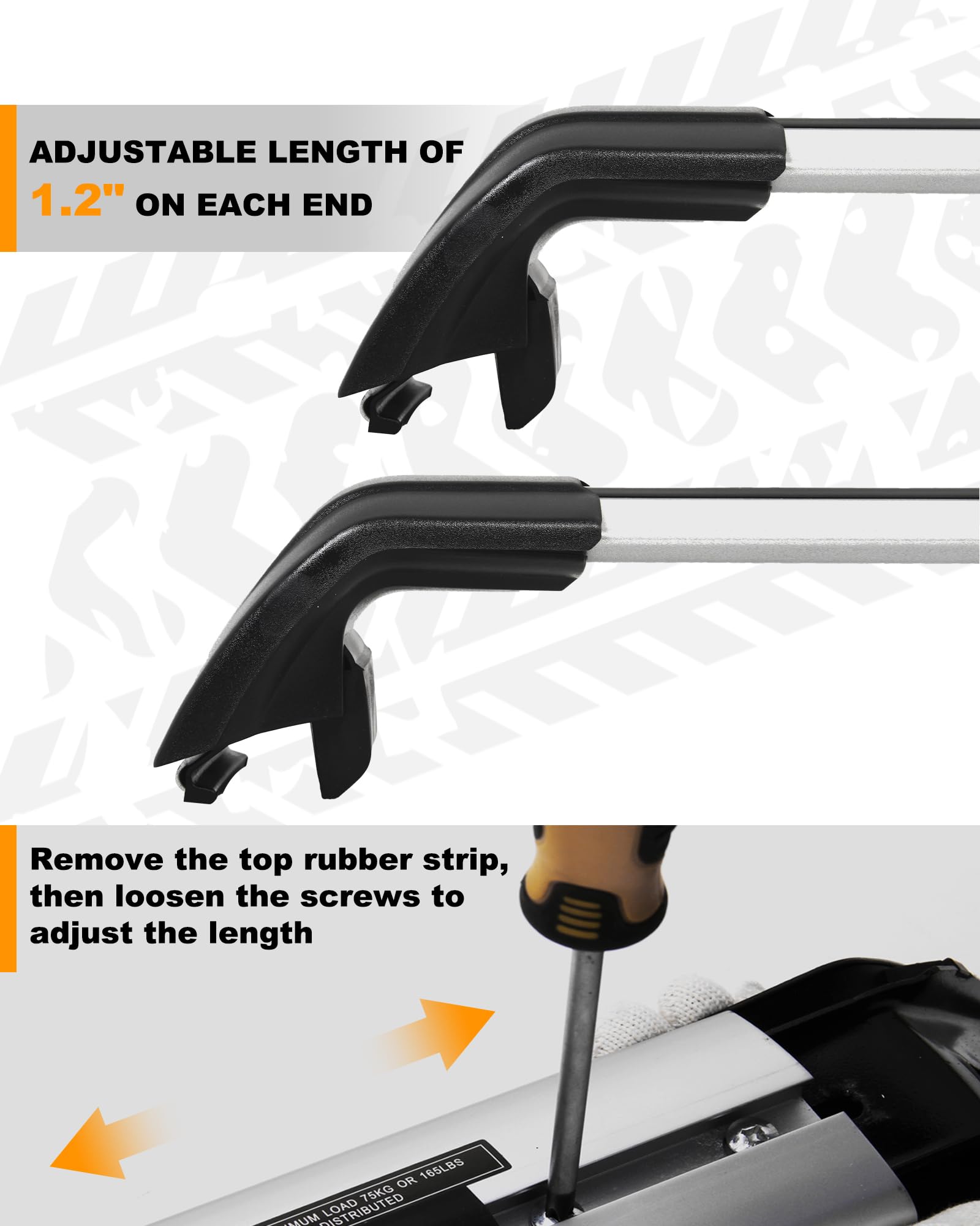 Volvo XC90 Cross Bars 2015-2025 - Snailfly Lockable Roof Rack Cargo Carrier for SUV Luggage & Outdoor Gear - Perfect for Camping, Skiing & Road Trips