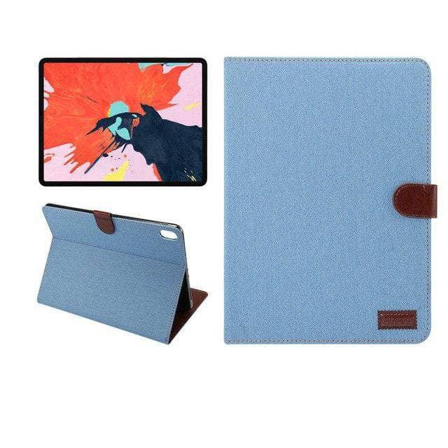 Premium Cowboy Leather Look Stand Case for iPad Pro 11 (2021-2024) - Slim Protective Cover with Adjustable Viewing Angles | Perfect for Work, Travel & Home Use